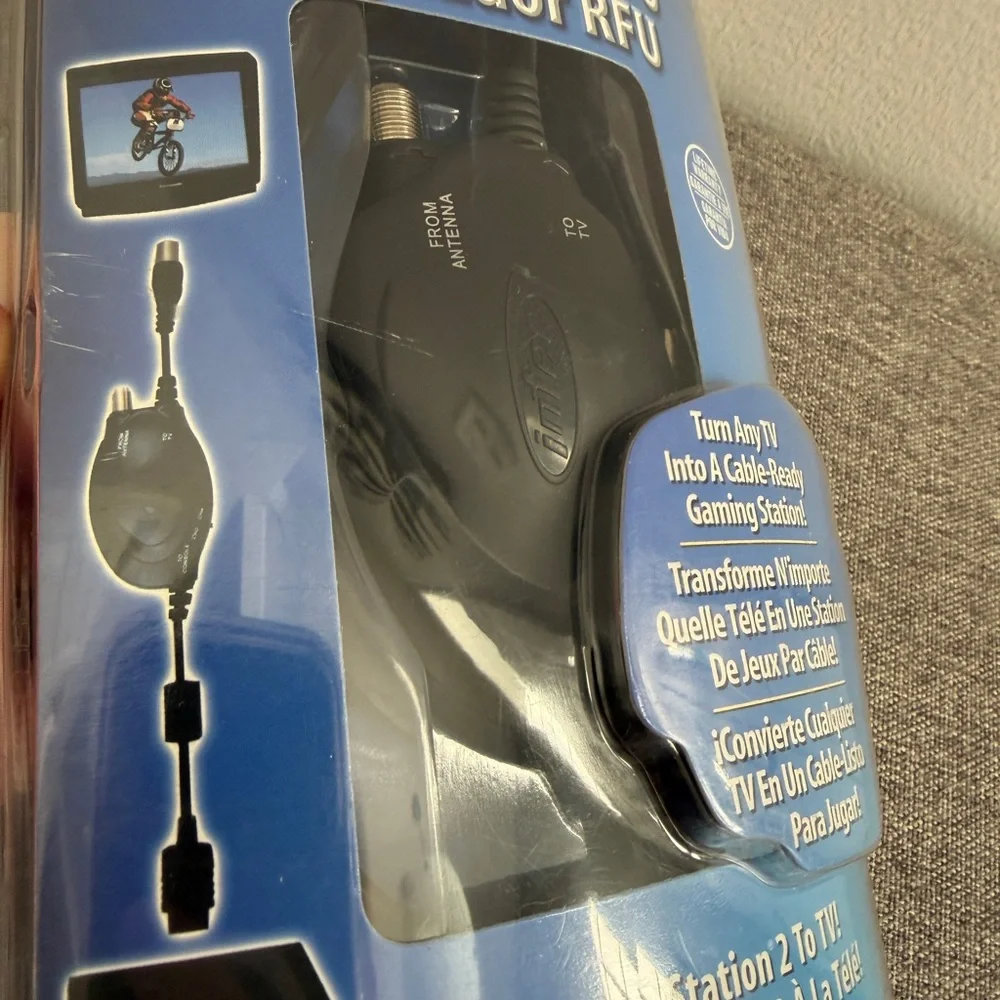 Intec RFU Adaptor For PlayStation 2 NEW SEALED 2003 Vintage Connect To TV Gaming